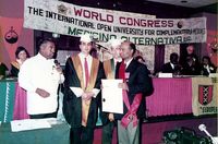 Albert Schweitzer Prize in Medicine, Amsterdam, Holland, 1989