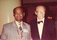 With Mr.Carl Nobel, after recieving gold medal, Stockholm, Sweden, 1983