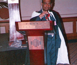 Lecturing on Bhupendra Techniques in Perth, Australia, 1990